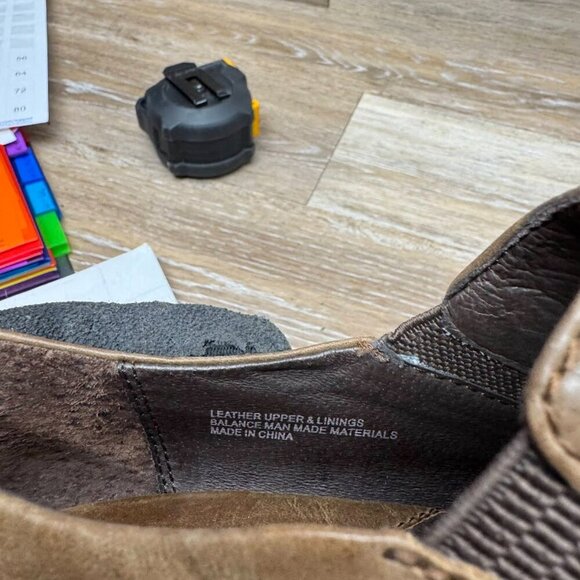 Born Gertrude Brown Leather Booties Women's Size 7 - Picture 5 of 8